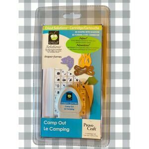 Cricut Solutions Cartridge Camp Out Le Camping Provo Craft NEW Shapes 2008